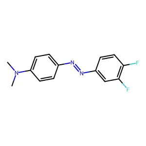 N,N-Dimethyl-p-(3,4-difluorophenylazo)aniline structure