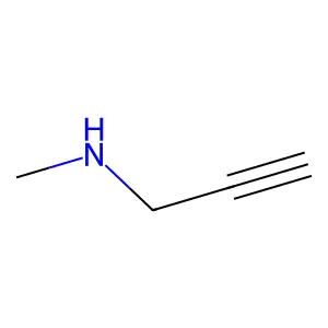 N-methylpropyn-2-ylamine structure