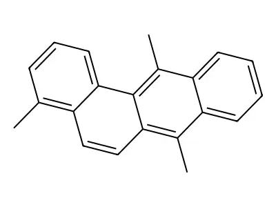 BENZ(a)ANTHRACENE, 4,7,12-TRIMETHYL- structure