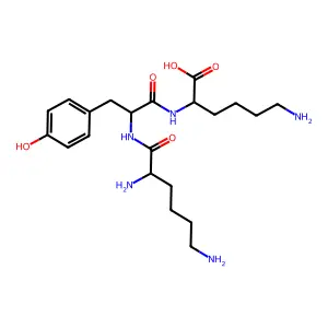 Lysyl-tyrosyl-lysine acetate structure