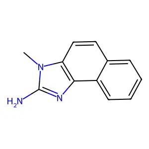 3H-Naphth(1,2-d)imidazol-2-amine, 3-methyl- structure