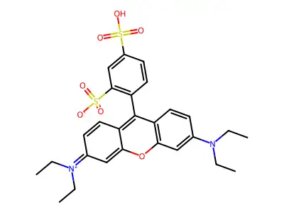 Sulforhodamine B structure