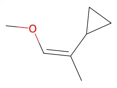 1-Methoxyprop-1-en-2-ylcyclopropane structure