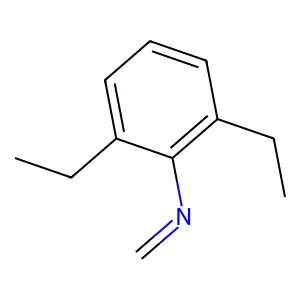 Benzenamine, 2,6-diethyl-N-methylene- structure