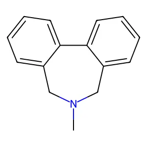 6,7-Dihydro-6-methyl-5H-dibenz(c,e)azepine structure