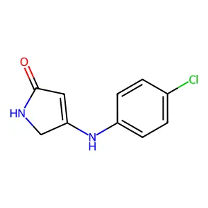 3-(4-Chloroanilino)-1,2-dihydropyrrol-5-one structure