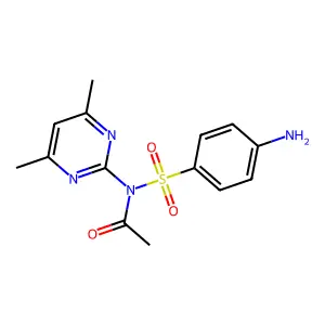 N-Acetylsulfamethazine structure
