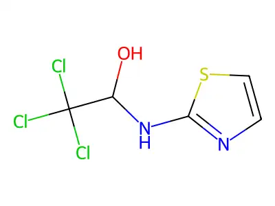 2,2,2-Trichloro-1-(2-thiazolylamino)ethanol structure