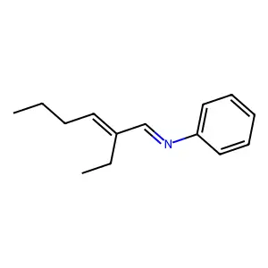 N-(2-Ethyl-2-hexenylidene)aniline structure