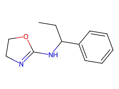 N-(1-Phenylpropyl)-4,5-dihydro-1,3-oxazol-2-amine structure