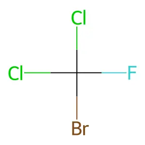 Bromodichlorofluoromethane structure