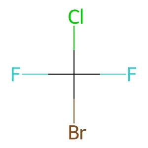 Bromochlorodifluoromethane structure