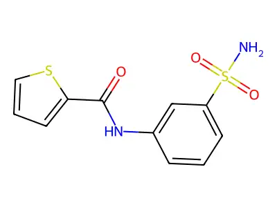 N-(3-sulfamoylphenyl)thiophene-2-carboxamide structure