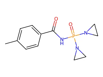 Benzamide, N-(bis(1-aziridinyl)phosphinyl)-p-methyl- structure