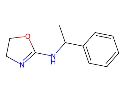 Benzylamine, alpha-methyl-N-(2-oxazolin-2-yl)- structure