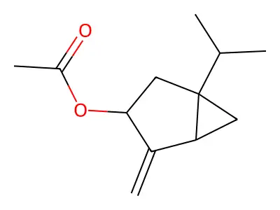 Sabinyl acetate structure