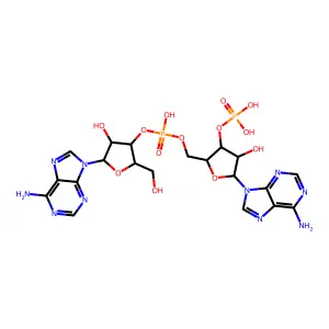 Adenylyl-(3'-5')-adenosine 3'-monophosphate structure