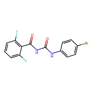 Benzamide, N-(((4-bromophenyl)amino)carbonyl)-2,6-difluoro- structure