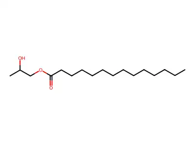 2-Hydroxypropyl tetradecanoate structure