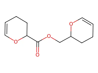 (3,4-dihydro-2H-pyran-2-yl)methyl 3,4-dihydro-2H-pyran-2-carboxylate structure