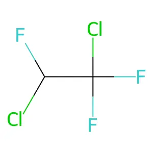 1,2-Dichloro-1,1,2-trifluoroethane structure