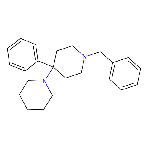 1-Benzyl-4-phenyl-4-piperidin-1-ylpiperidine structure