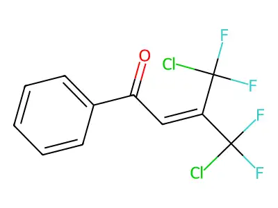 Crotonophenone, 4-chloro-4,4-difluoro-3-(chlorodifluoromethyl)- structure
