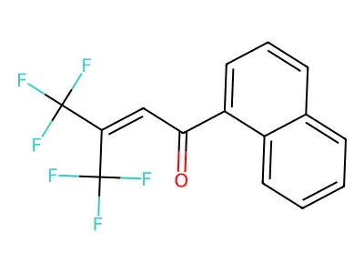 Crotono-1'-naphthone, 4,4,4-trifluoro-3-trifluoromethyl- structure