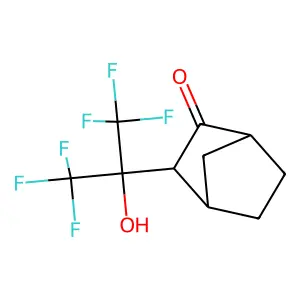 2-Norbornanone, 3-(1,1,1,3,3,3-hexafluoro-2-hydroxy-2-propyl)- structure