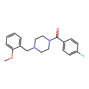 (4-Fluorophenyl)-[4-[(2-methoxyphenyl)methyl]piperazin-1-yl]methanone structure