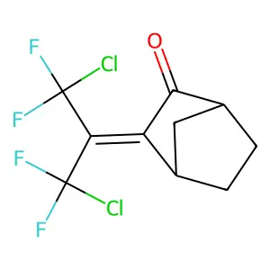 2-Norbornanone, 3-(2-chloro-1-chlorodifluoromethyl-2,2-difluoroethylidene)- structure
