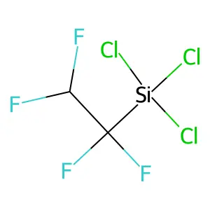 Trichloro(1,1,2,2-tetrafluoroethyl)silane structure