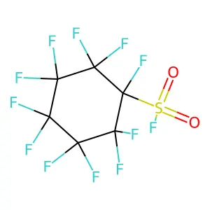 Cyclohexanesulfonyl fluoride, 1,2,2,3,3,4,4,5,5,6,6-undecafluoro- structure