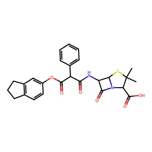 Carindacillin structure