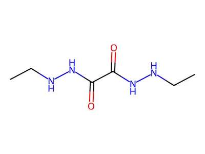 Oxalic acid, bis(2-ethylhydrazide) structure