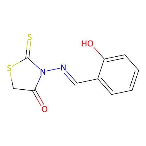 o-Hydroxybenzylideneaminorhodanine structure