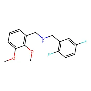 N-(2,5-difluorobenzyl)(2,3-dimethoxyphenyl)methanamine structure