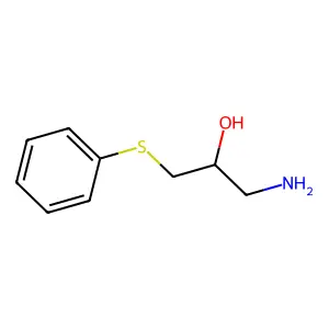1-Amino-2-phenylthio-2-propanol structure