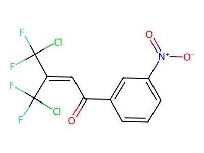 Crotonophenone, 4-chloro-3-chlorodifluoromethyl-4,4-difluoro-m-nitro- structure