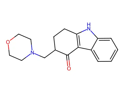4(1H)-Carbazolone, 2,3-dihydro-3-morpholinomethyl- structure