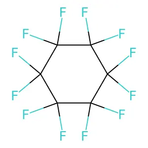 Perfluorocyclohexane structure