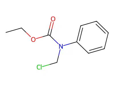 Ethyl(chloromethyl)phenyl carbamic acid structure