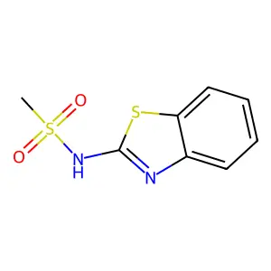 Methanesulfonamide, N-2-benzothiazolyl- structure
