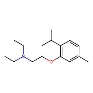 N,N-Diethyl-2-(5-methyl-2-(1-methylethyl)phenoxy)ethanamine structure