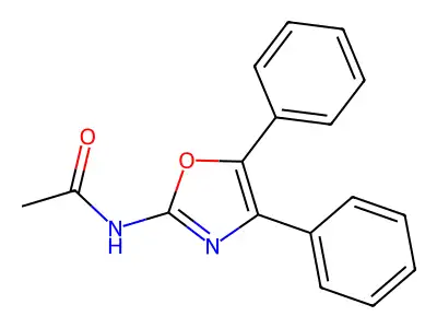 Acetamide, N-(4,5-diphenyl-2-oxazolyl)- structure
