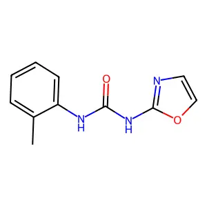 Urea, 1-(2-oxazolyl)-3-(o-tolyl)- structure