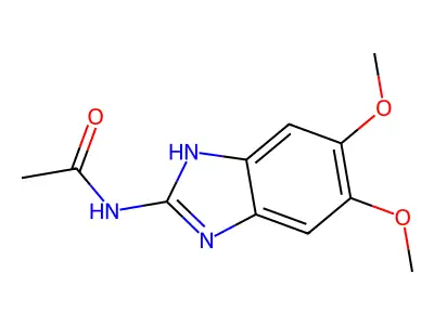 Acetamide, N-(5,6-dimethoxy-2-benzimidazolyl)- structure