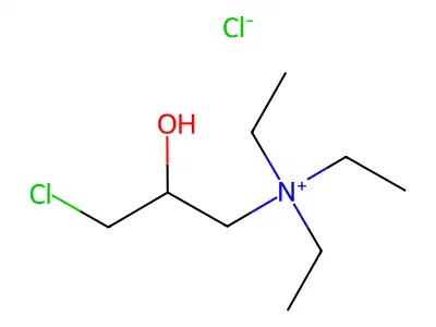 (3-Chloro-2-hydroxypropyl)triethylammonium chloride structure