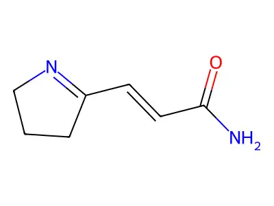 3-(3,4-dihydro-2H-pyrrol-5-yl)prop-2-enamide structure