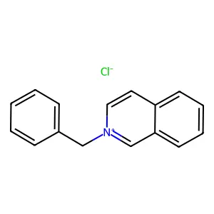 Isoquinolinium, 2-(phenylmethyl)-, chloride (1:1) structure